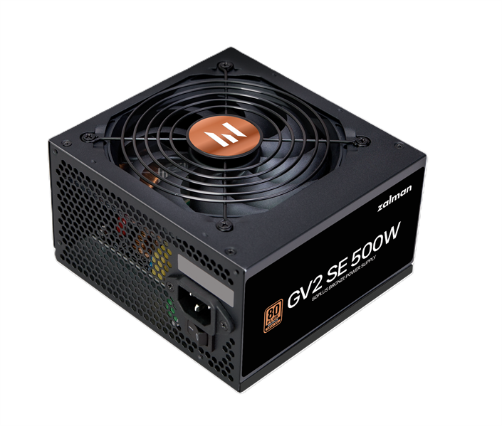 Zalman ZM500-GV2SE, 500W, ATX12V v2.52, APFC, 12cm Fan, 80+ Bronze, Retail