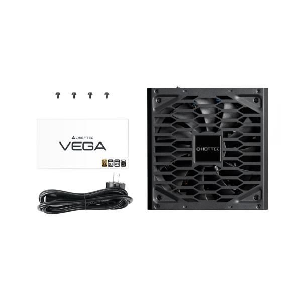 Chieftec Vega PPG-850-S (ATX 3.1, 850W, 80 PLUS GOLD, Active PFC, 135mm fan, Gen5 PCIe) Retail