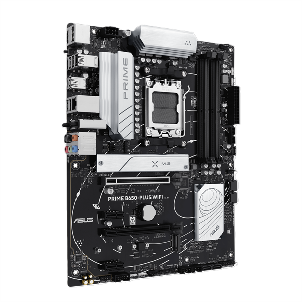 ASUS PRIME B650-PLUS WIFI, AM5, B650, 4*DDR5, 4*SATA, 2*M.2, 6*USB 3.2, 2*USB 2.0, 3*PCIx16, 2*PCIx1, DP+HDMI, ATX; 90MB1KP0-M0EAY0