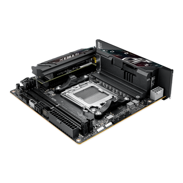Материнская плата ASUS ROG STRIX B850-I GAMING WIFI, AM5, B650, 2*DDR5, 2*SATA, 2*M.2, 4*USB 3.2, 2*USB 2.0, Type-C, 2*PCIx16, HDMI, mITX; 90MB1K30-M0EAY0