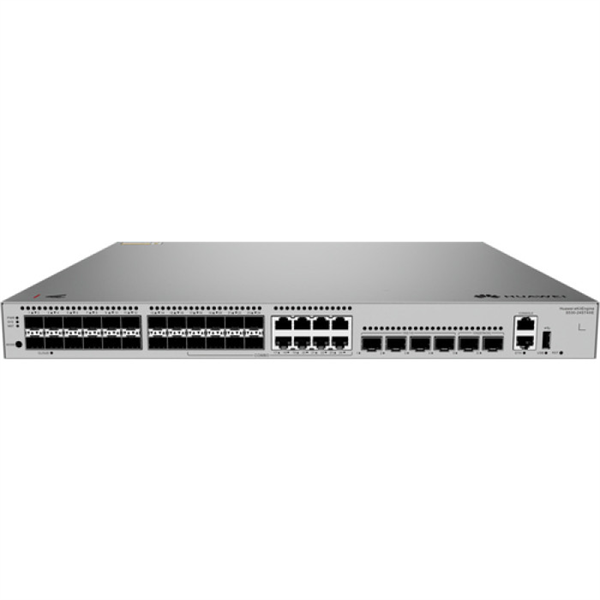 HUAWEI eKit S530-24ST4XE (L3, 24*GE SFP ports, 8 of which are dual-purpose 10/100/1000 or SFP, 4*10GE SFP+ ports, 2*10GE stack ports, with 1*AC power module) арт. 98012556