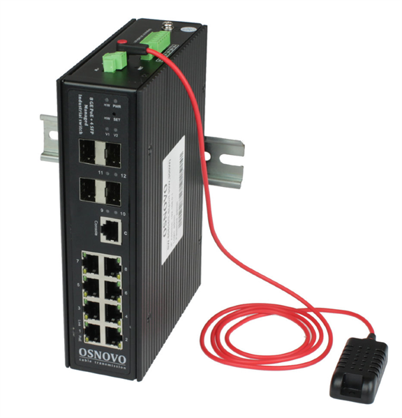 Промышленный PoE коммутатор Gigabit Ethernet