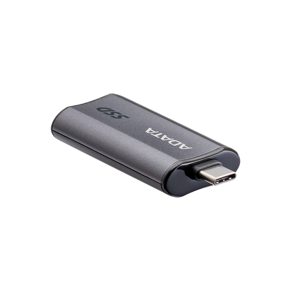 External SSD ADATA 500GB USB 3.2 Gen 2x2 Type-C R1050/W1000MB/s 3D NAND COLOR BOX gray арт. SC750-500G-CCBK