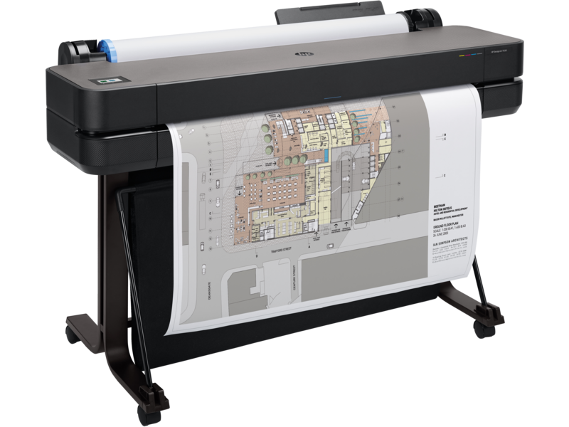 Широкоформатный принтер HP DesignJet T630 (36",4color,2400x1200dpi,1Gb, 30spp(A1),USB/GigEth/Wi-Fi,stand,media bin,rollfeed,sheetfeed,tray50(A3/A4), autocutter,GL/2,RTL, repl. 5ZY61A/5HB11A) HP Inc. арт. 5HB11D#B19