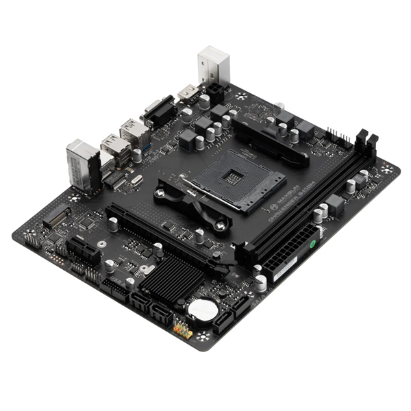 MAXSUN MS-Challenger B450M, AM4, B450, 2*DDR4, 4*SATA 3.0, M.2, USB 3.2, USB 2.0, 1*PCIE 16, 1*PCIE 1, HDMI+VGA, mATX