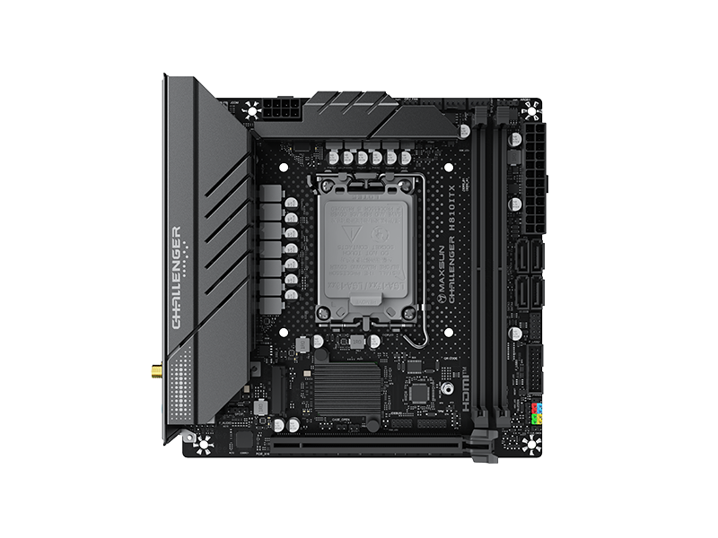 MAXSUN MS-Challenger H810ITX WIFI, H810, LGA1851,  2*DDR5, 2*SATA3, 2*M.2, USB 3.2, USB 2.0, 1*PCIEx16, HDMI+DP, ITX