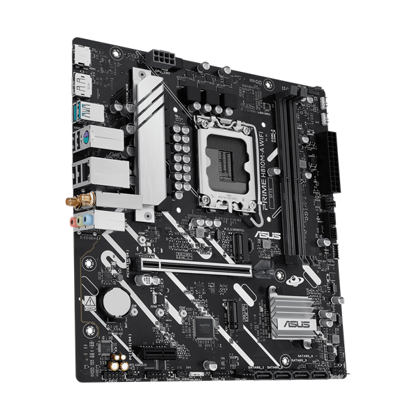 ASUS PRIME H810M-A WIFI, LGA1851, H810, 2*DDR5, 4*SATA, 2*M.2, 2*USB 3.2, 4*USB 2.0, 1*PCIx16, 1*PCIx1, HDMI+DP, mATX; 90MB1KJ0-M0EAY0