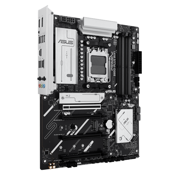 ASUS PRIME B850-PLUS WIFI, AM5, B850, 4*DDR5, 4*SATA, 3*M.2, 5*USB 3.2, 2*USB 2.0, Type-C, 5*PCIx16, DP+HDMI, ATX; 90MB1L80-M0EAY0