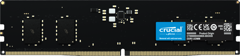 Оперативная память Crucial by Micron 8GB DDR5-5600 UDIMM (CT8G56C46U5) CL46 1.1V, 1 Year Warrаnty OEM