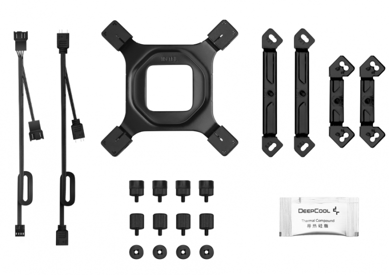 DEEPCOOL AG620 BK ARGB V2 LGA20XX/1700/1200/115X/AM5/AM4 (9шт/кор, TDP 260W, PWM, ARGB DUAL Fan 120mm, 6 тепл. трубок, черный) RET (R-AG620-BKAMMN-GJD)