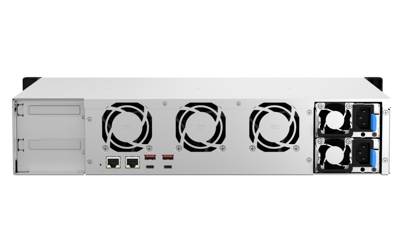 QNAP SMB 2U/8bay QC 2,2GhzCPU/4Gb(upto64Gb)/upto 20HDD with TL-R1200S-RP/SATA(3,5'' 2,5")/ 4xUSB3.2/2xExp.slot/2x2,5Gb/iSCSI/2xPS/no rail(RAIL-B02)/3YW TS-873AeU-RP (существенное повреждение коробки) арт. TS-873AeU-RP-4G-NC2-001