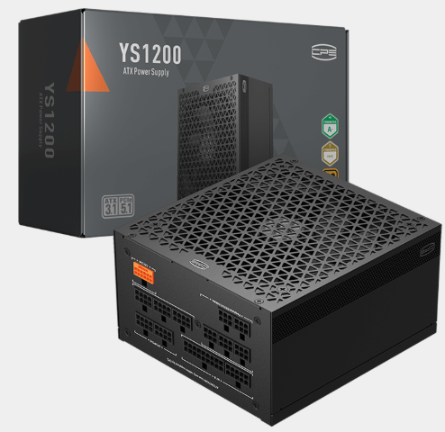Блок питания PCCooler YS1200, 1200W, ATX3.1/PCIe5.1, APFC, 80+ Gold, 13.5cm Fan, Full Modular (P5-YS1200-G1F)
