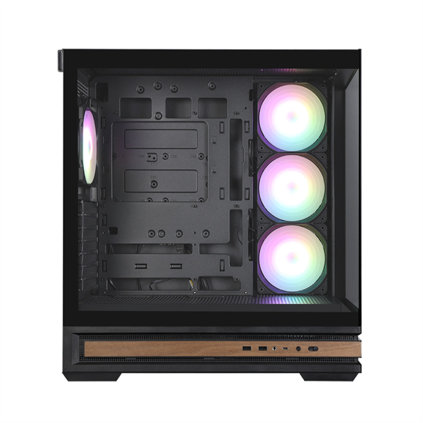 ZALMAN P40 Prism Plus, ATX, BLACK, WINDOW, 3xCombo (3.5'' or 2.5"), 1xUSB TYPE-C, 2xUSB3.0, SIDE 3x120mm ARGB, REAR 1x120mm ARGB