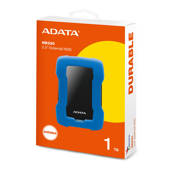 External HDD ADATA 1TB USB 3.2 Gen 1 (USB 5Gbps) COLOR BOX blue
