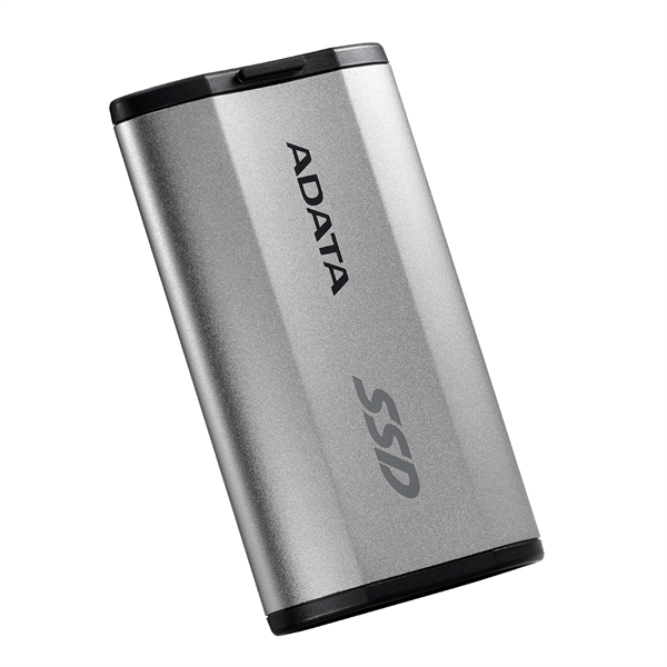 External SSD ADATA 500GB USB 3.2 Gen 2x2 Type-C R2000/W2000MB/s 3D NAND COLOR BOX silver арт. SD810-500G-CSG