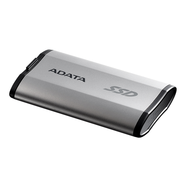 External SSD ADATA 500GB USB 3.2 Gen 2x2 Type-C R2000/W2000MB/s 3D NAND COLOR BOX silver арт. SD810-500G-CSG