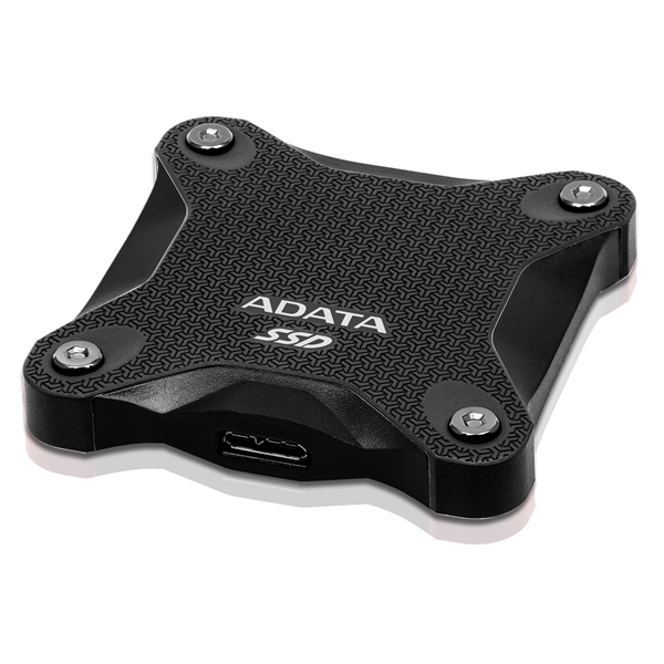 External SSD ADATA 512GB USB 3.2 Gen 2 (USB 10Gbps) R550/W480MB/s 3D NAND COLOR BOX black арт. SD620-512GCBK