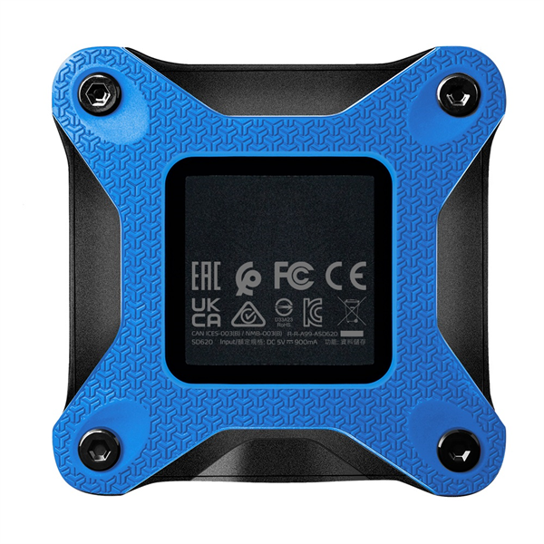 External SSD ADATA 1TB USB 3.2 Gen 2 (USB 10Gbps) R550/W480MB/s 3D NAND COLOR BOX blue арт. SD620-1TCBL