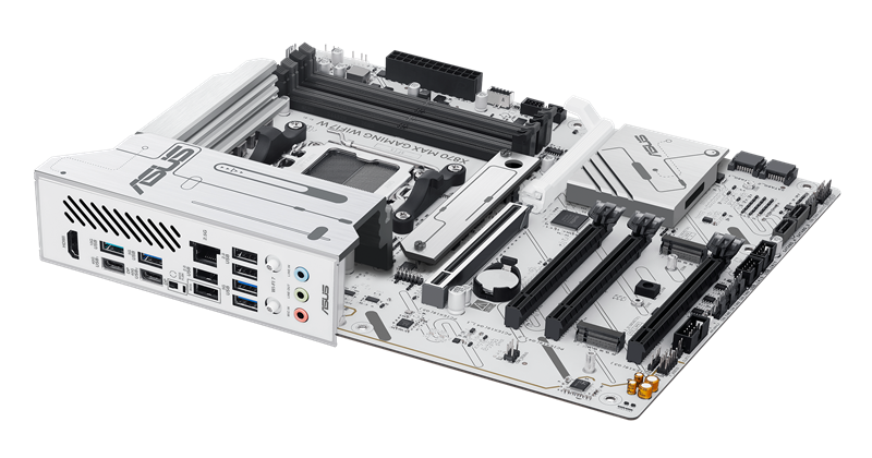 ASUS X870 MAX GAMING WIFI7 W, AM5, X870, 4*DDR5,  4*SATA, 3*M.2, 4*USB 3.2, 4*USB 2.0, 2*Type-C, 5*PCIx16, HDMI, ATX; 90MB1LZ0-M0EAY0