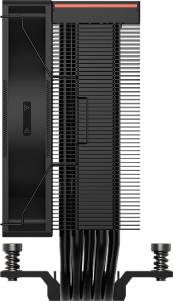 Кулер для процессора PCCooler RT500 Digital ARGB BK, 120mm FAN, 5 HEAT PIPES, 4-PIN PWM, 500-2200 RPM, 34.9 DBA, HYDRO BEARING, LED temp., LGA 1851/1700/1200/115X, AMD AM5/AM4