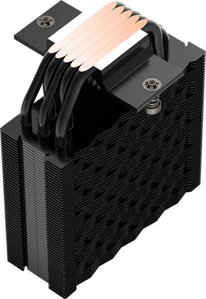 Кулер для процессора PCCooler RT500 Digital ARGB BK, 120mm FAN, 5 HEAT PIPES, 4-PIN PWM, 500-2200 RPM, 34.9 DBA, HYDRO BEARING, LED temp., LGA 1851/1700/1200/115X, AMD AM5/AM4
