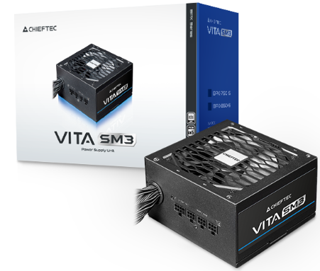 Chieftec Vita SM3 BPX-750-C (ATX 3.1, 750W, 80 PLUS BRONZE, Active PFC, 120mm fan, Semi-modular Cable Management) Retail