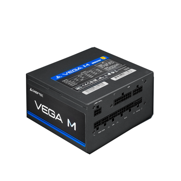 Chieftec Vega M PPG-750-C (ATX 3.1, 750W, 80 PLUS GOLD, Active PFC, 135mm fan, Gen5 PCIe, Full Cable Management) Retail