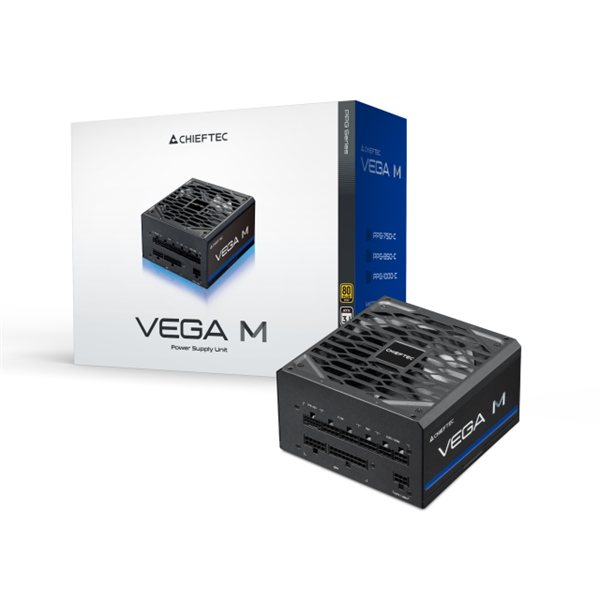 Chieftec Vega M PPG-750-C (ATX 3.1, 750W, 80 PLUS GOLD, Active PFC, 135mm fan, Gen5 PCIe, Full Cable Management) Retail