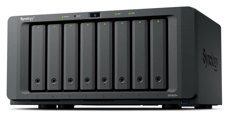 SYNOLOGY DS1825+ СХД настольное исполнение 8BAY NO HDD USB3 вилка UK/HK 3-pin