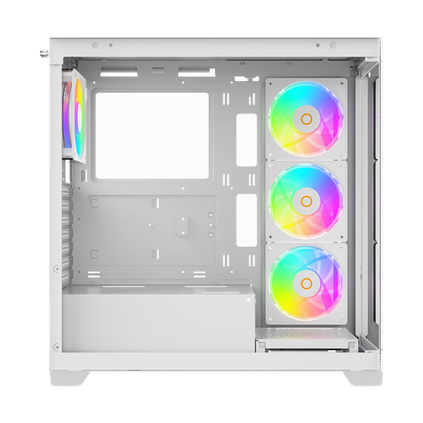 корпус Ocypus Gamma C72 WH ARGB, ATX, USB3.0*1+USB2.0*2, SIDE 3x120mm ARGB, REAR 1x120mm ARGB