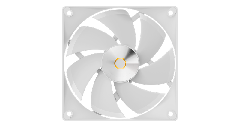 Ocypus Delta F12 WH, 120x120x25mm, 4-PIN PWM, 500-2000 RPM, 29 DBA MAX, HYDRO BEARING