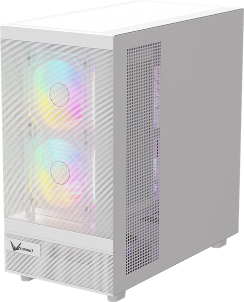 корпус Formula V Line Crystal Z8 White, ATX, Left side Tempered Glass, Dual Front Panel with Tempered Glass & Mesh, TYPE-C*1, USB3.0*2