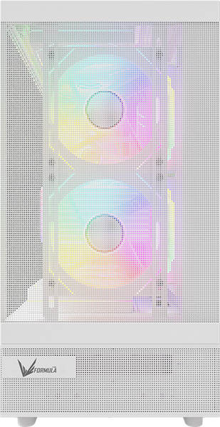 корпус Formula V Line Crystal Z8 White, ATX, Left side Tempered Glass, Dual Front Panel with Tempered Glass & Mesh, TYPE-C*1, USB3.0*2
