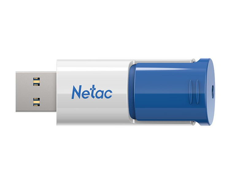 Netac U182 Blue 16GB USB3.2 Flash Drive, retractable (replaced NT03U182N-016G-30BL) арт. NT03U182N-016G-32BL