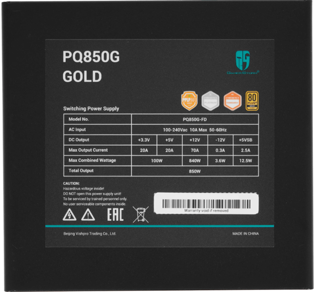 Блок питания Deepcool PQ850G