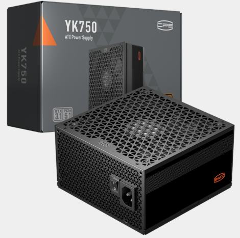Блок питания PCCooler YK750, 750W, ATX3.1/PCIe5.1, APFC, 80+ Bronze, 13.5cm Fan, Non-Modular (P5-YK750-B1F)