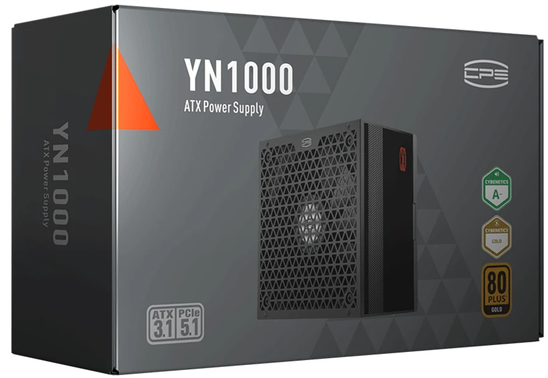 Блок питания PCCooler YN1000, 1000W, ATX3.1/PCIe5.1, APFC, 80+ Gold, 13.5cm Fan, Modular (P5-YN1000-G1F)