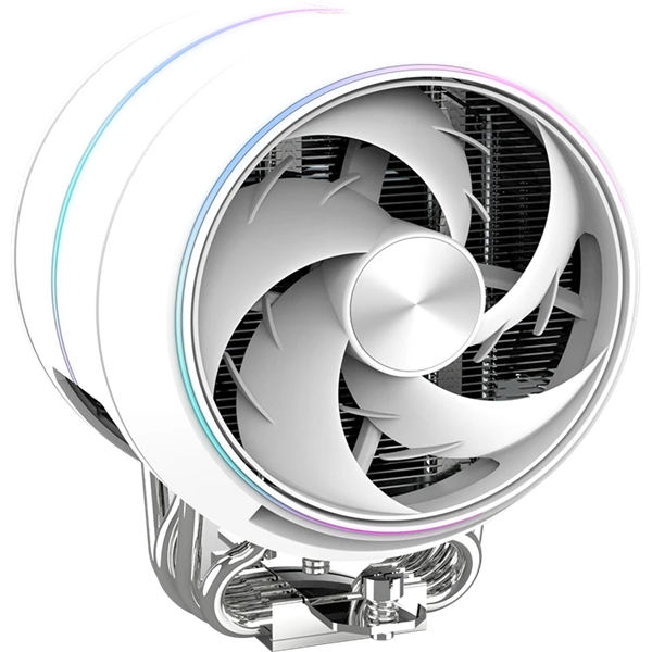 ZALMAN ZET5 WHITE, 5 HEAT PIPES, 4-PIN PWM, 600-2000 RPM, 30.4 DBA MAX, HYDRO BEARING, FULL SOCKET SUPPORT