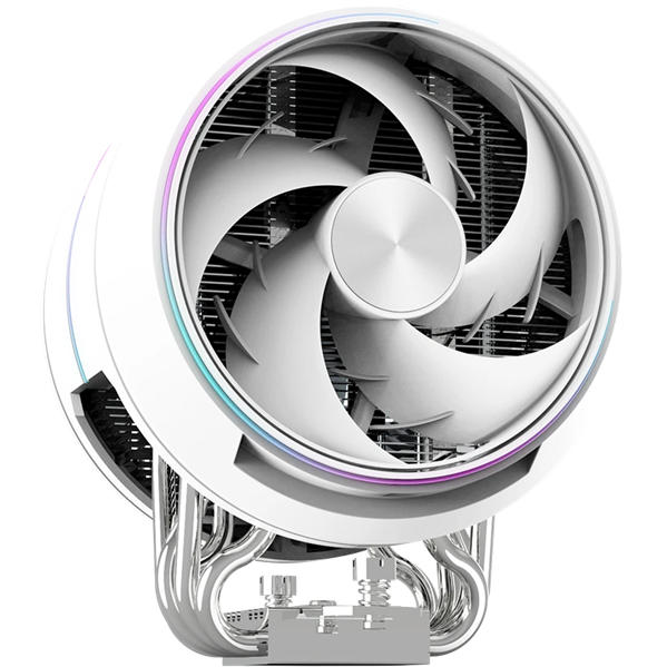 ZALMAN ZET5 WHITE, 5 HEAT PIPES, 4-PIN PWM, 600-2000 RPM, 30.4 DBA MAX, HYDRO BEARING, FULL SOCKET SUPPORT