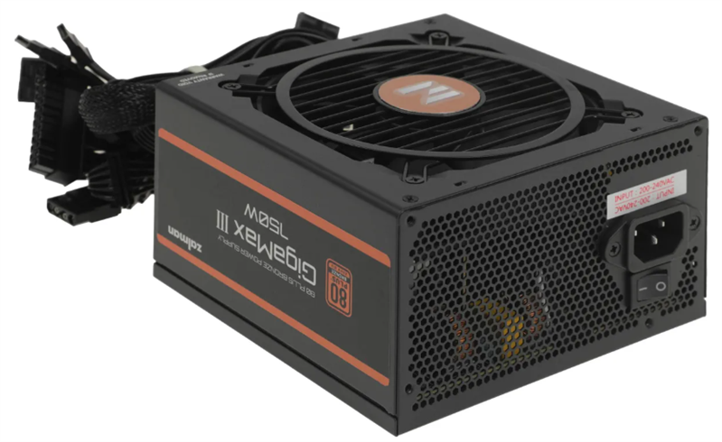 Zalman ZM750-GV3 WH, 750W, ATX12V v3.0, Gen 5.0, APFC, 12cm Fan, 80+ Bronze, Retail
