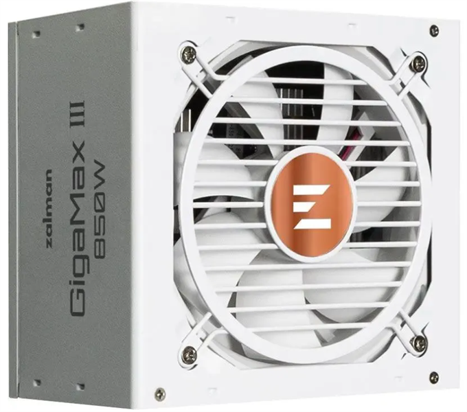 Zalman ZM850-GV3 WH, 850W, ATX12V v3.0, Gen 5.0, APFC, 12cm Fan, 80+ Bronze, Retail
