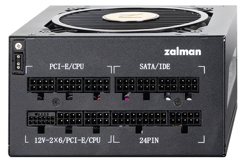 Zalman ZM1200-TMX2 VIEW, 1200W, ATX12V v3.0, APFC, 12cm Fan, 80+ Gold Gen5, Full Modular, side ARGB lights, Retail