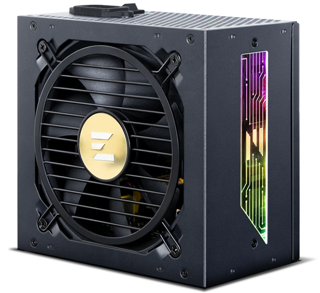 Zalman ZM1200-TMX2 VIEW, 1200W, ATX12V v3.0, APFC, 12cm Fan, 80+ Gold Gen5, Full Modular, side ARGB lights, Retail
