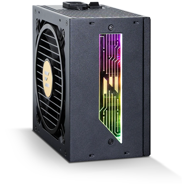 Zalman ZM1200-TMX2 VIEW, 1200W, ATX12V v3.0, APFC, 12cm Fan, 80+ Gold Gen5, Full Modular, side ARGB lights, Retail