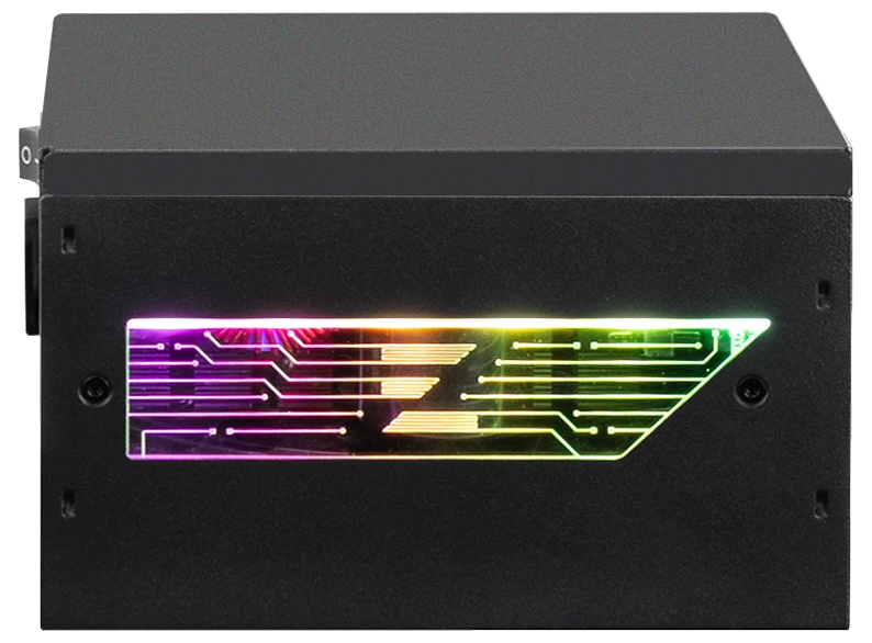 Zalman ZM1200-TMX2 VIEW, 1200W, ATX12V v3.0, APFC, 12cm Fan, 80+ Gold Gen5, Full Modular, side ARGB lights, Retail