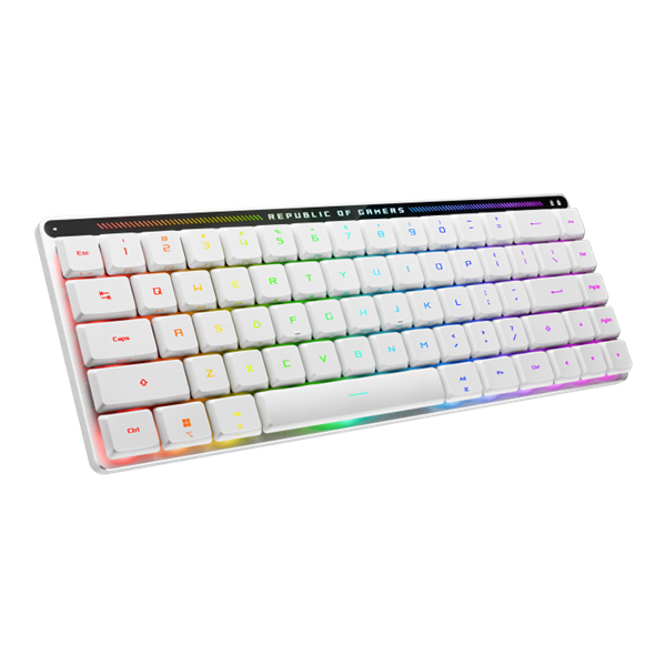 ASUS M603 FALCHION RX LP, 2.4 GHz RF, Bluetooth, 65%, PBT, RGB, White арт. 90MP03EC-BKRA10