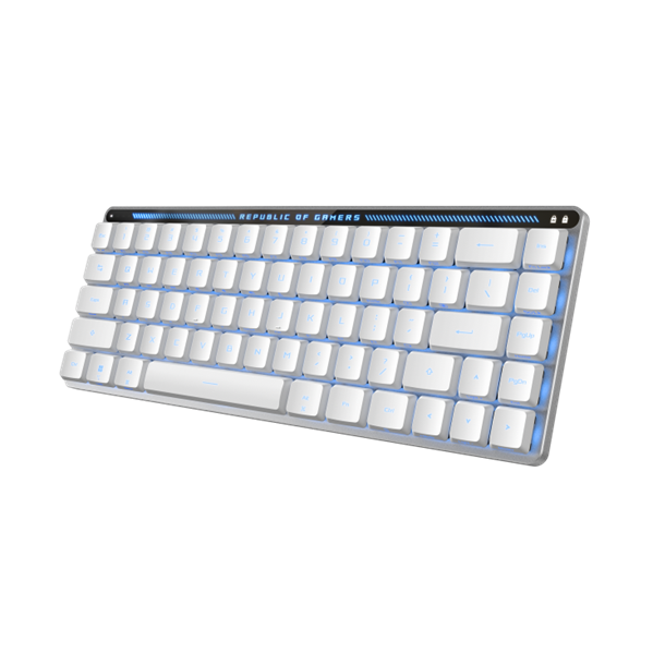 ASUS M603 FALCHION RX LP, 2.4 GHz RF, Bluetooth, 65%, PBT, RGB, White арт. 90MP03EC-BKRA10