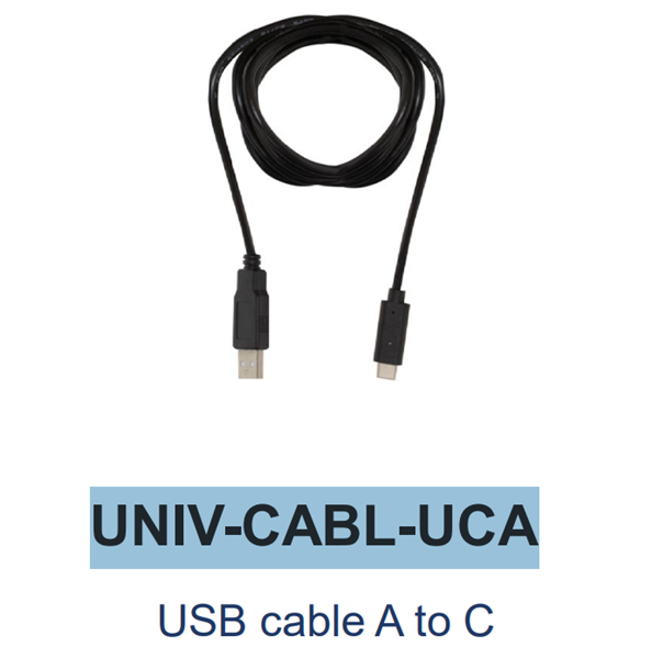 M3 Mobile ASSY: UNIV USB cable, 1.2M, C to A plug for UL20, SM15 Snap-on