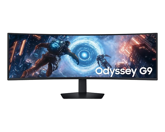 Samsung 49" Odyssey G9 G91F S49FG916EI Curved (VA 32:9 5120x1440x144Hz 1ms 350cd 2500:1 178/178 1,07B DP; HDMIx2 USB3.2x2 HAS Tilt Swiv VESA Black
