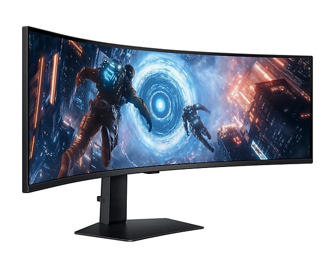 Samsung 49" Odyssey G9 G91F S49FG916EI Curved (VA 32:9 5120x1440x144Hz 1ms 350cd 2500:1 178/178 1,07B DP; HDMIx2 USB3.2x2 HAS Tilt Swiv VESA Black арт. LS49FG916EIXCI